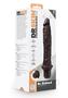 Dr. Skin Platinum Collection Silicone Dr. Richard Vibrating Dildo 9in - Chocolate